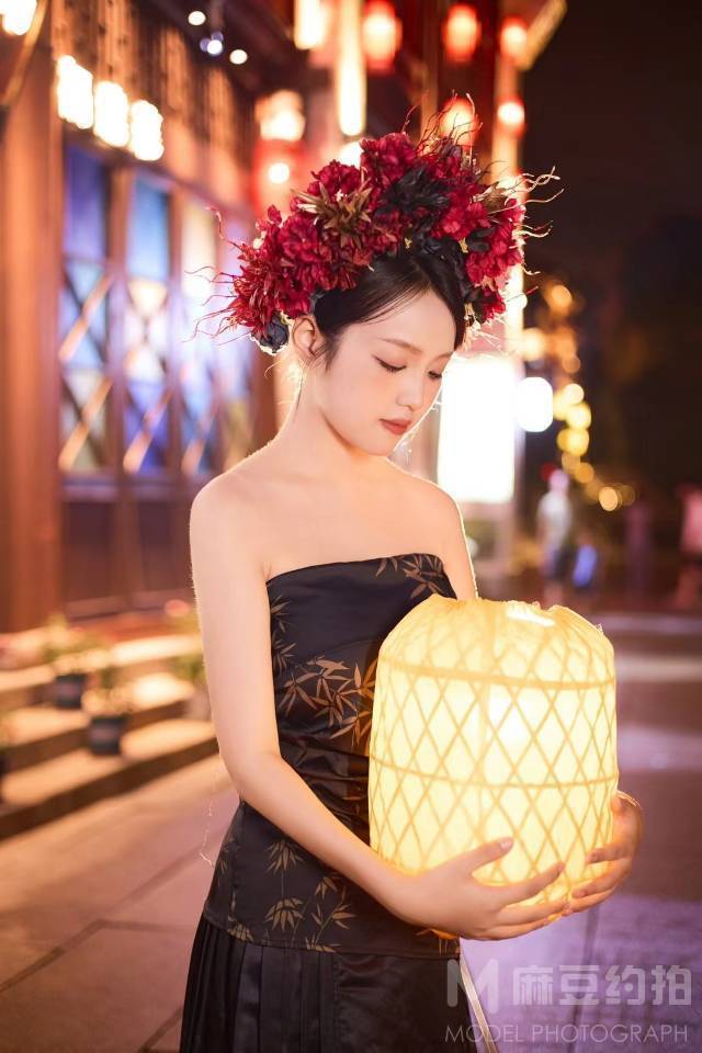 夜景模特