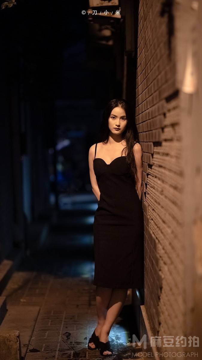 夜景模特