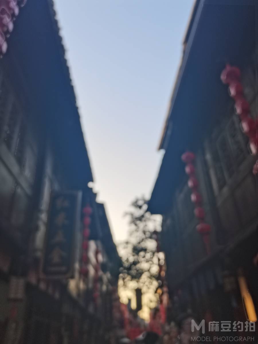 夜景模特