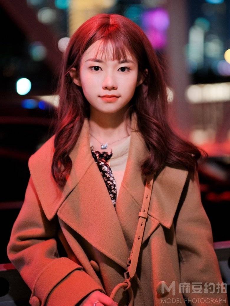 夜景模特