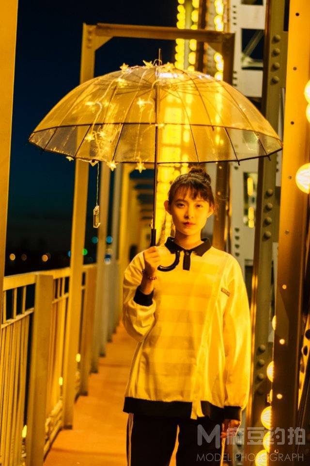 夜景模特