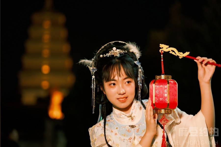 夜景模特