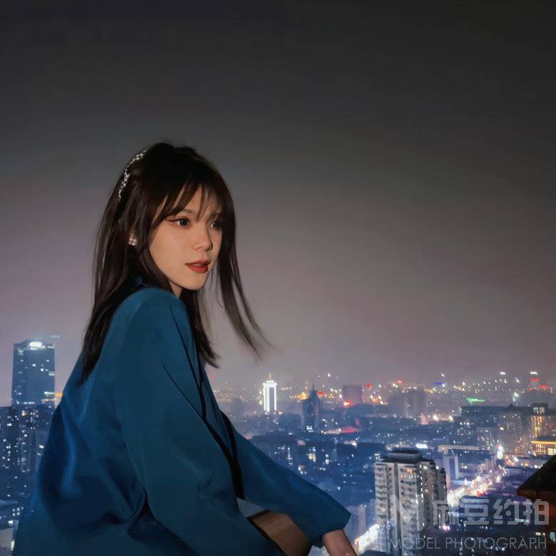 夜景模特