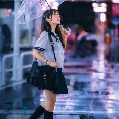 夜景模特