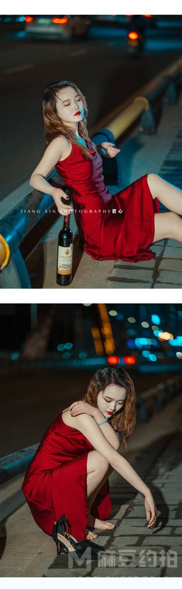 夜景模特