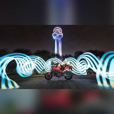 夜景模特