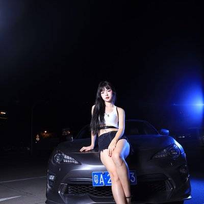夜景模特