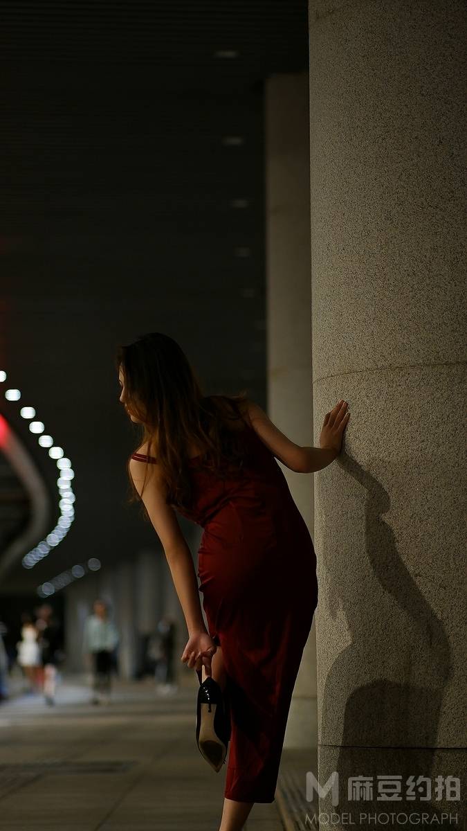 夜景模特