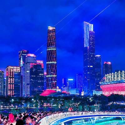 夜景模特