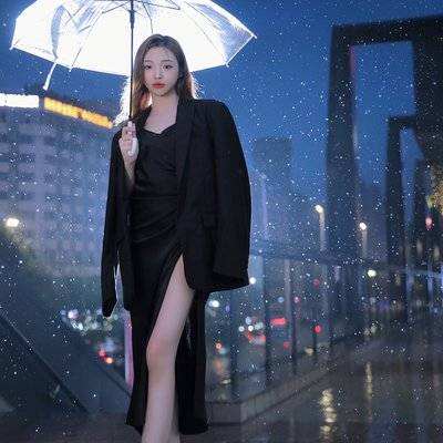 夜景模特