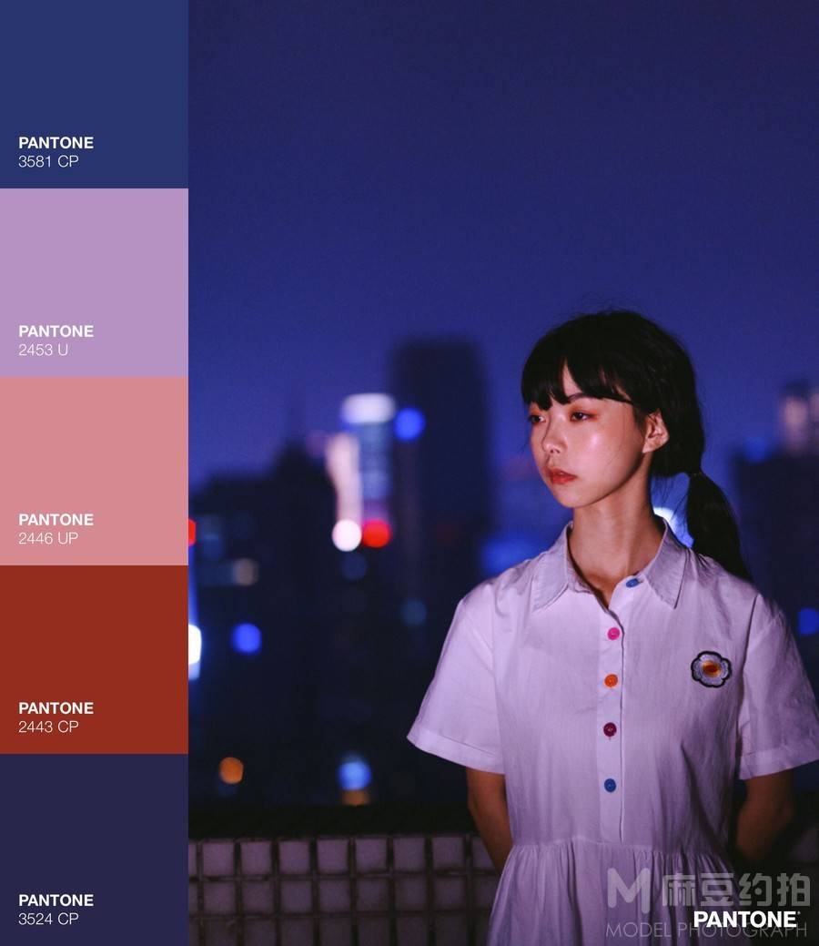 夜景模特
