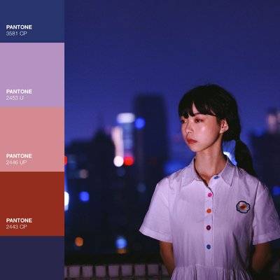 夜景模特