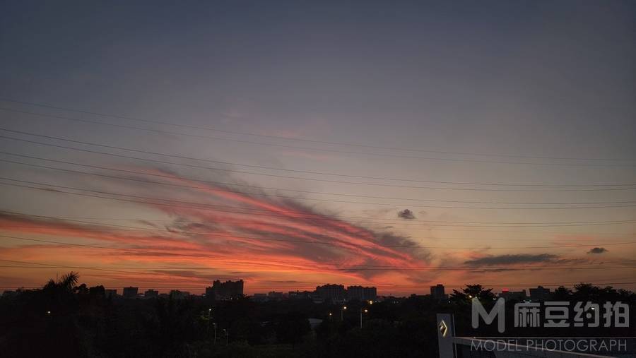 夜景模特