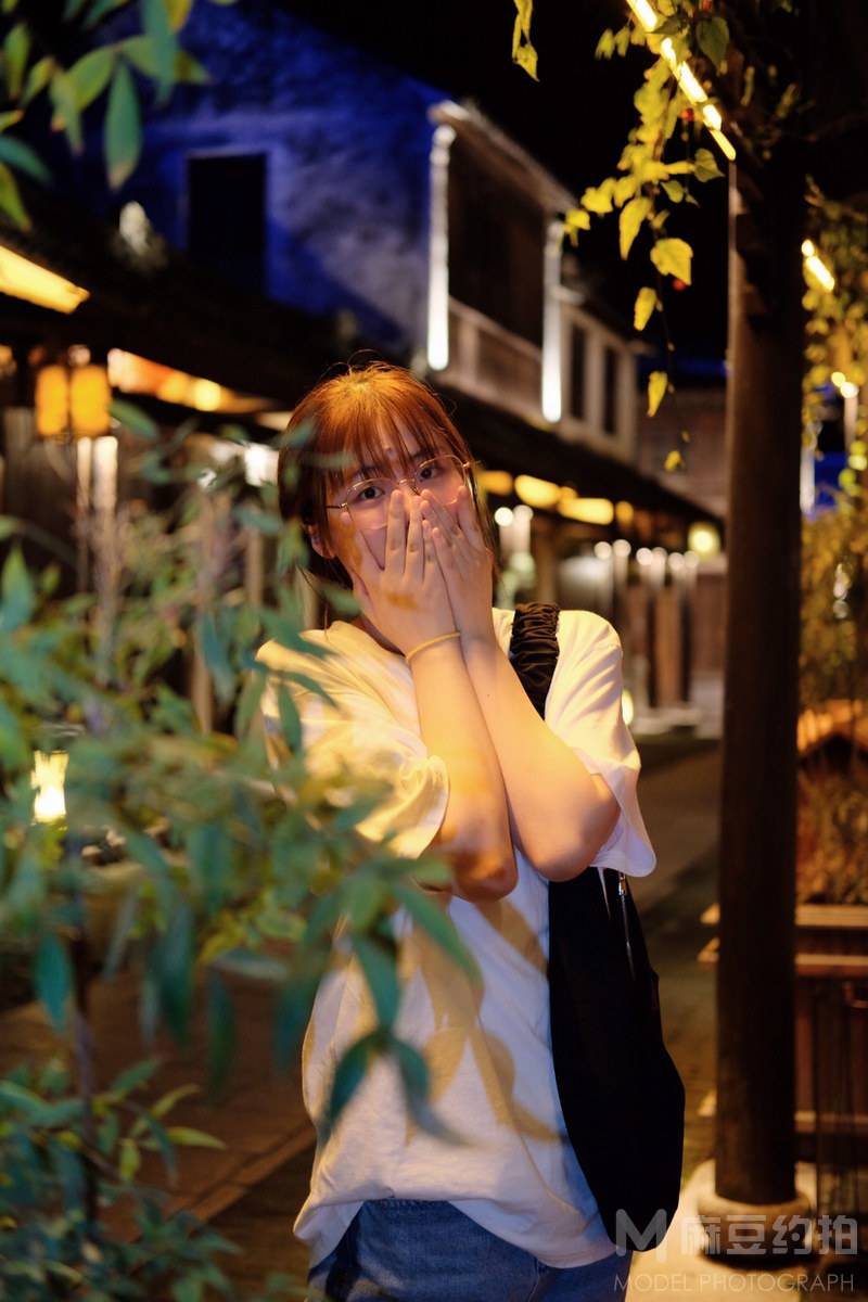夜景模特