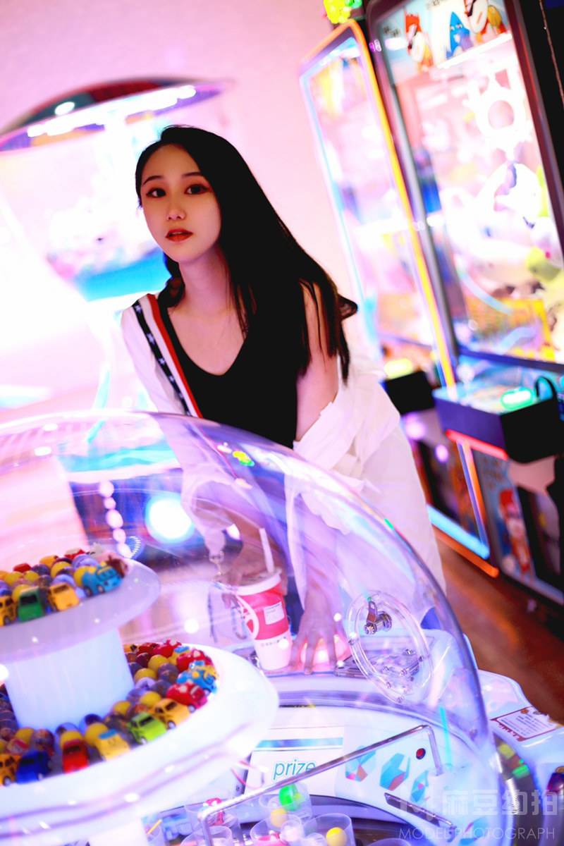 夜景模特