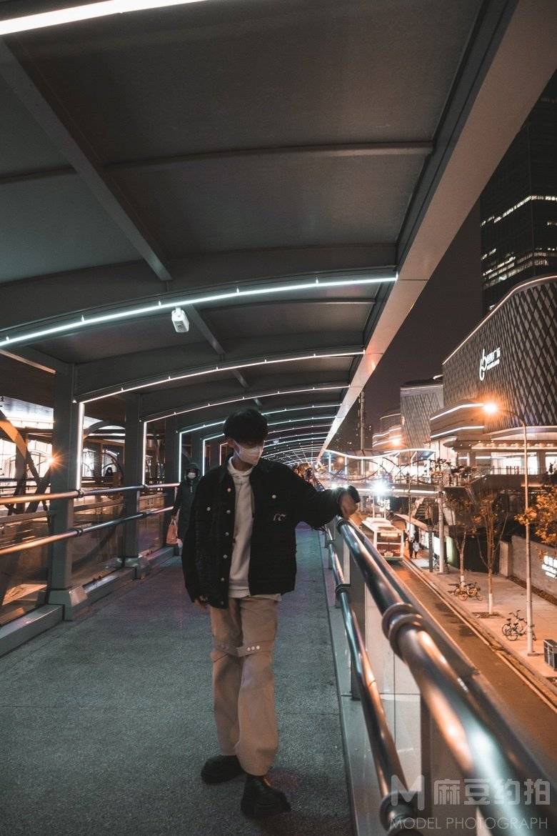 夜景模特