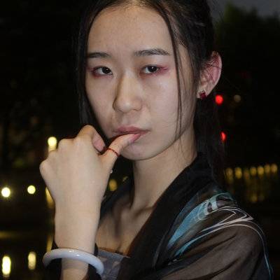夜景模特