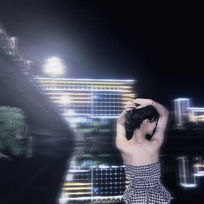 夜景模特