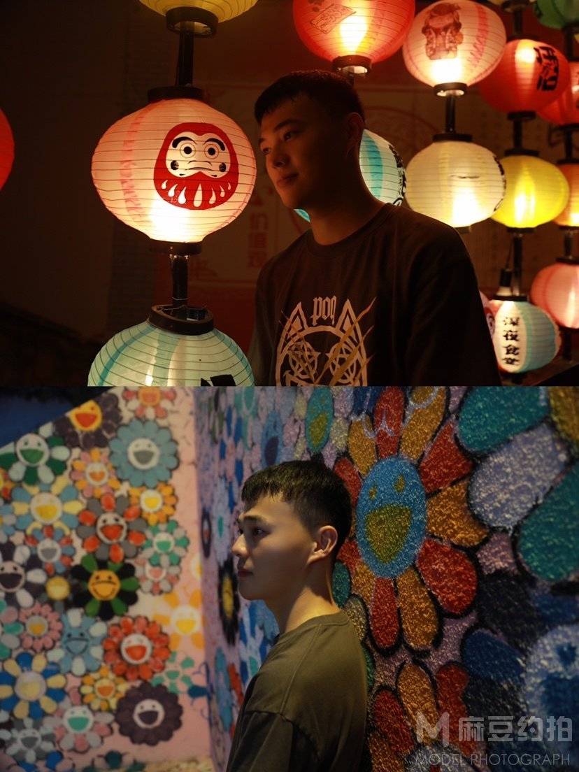 夜景模特
