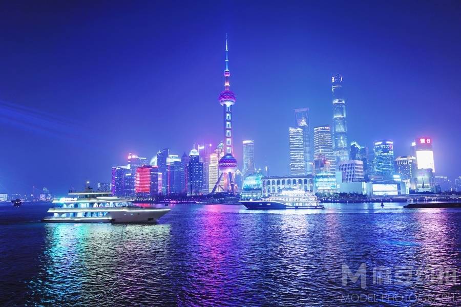 夜景模特