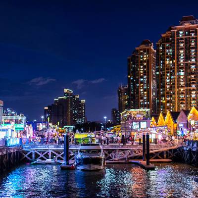 夜景模特