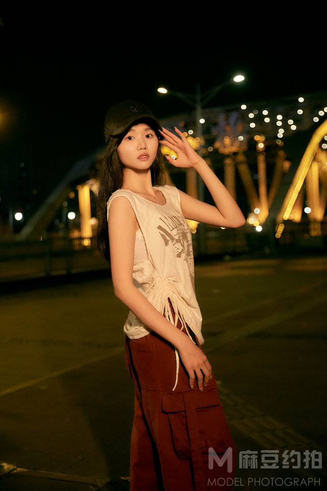 夜景模特