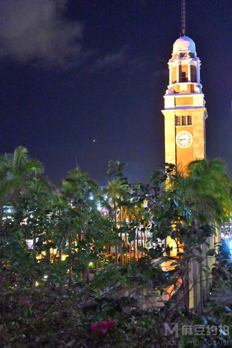 夜景模特