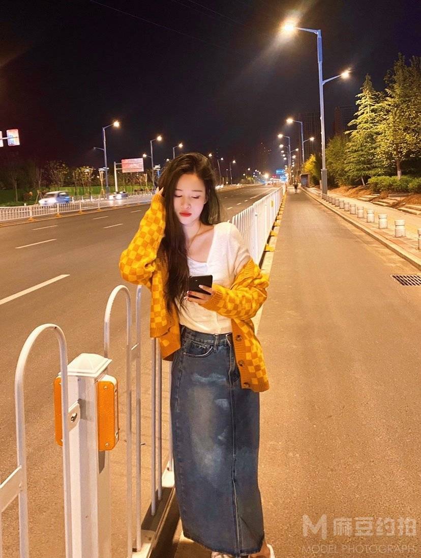 夜景模特