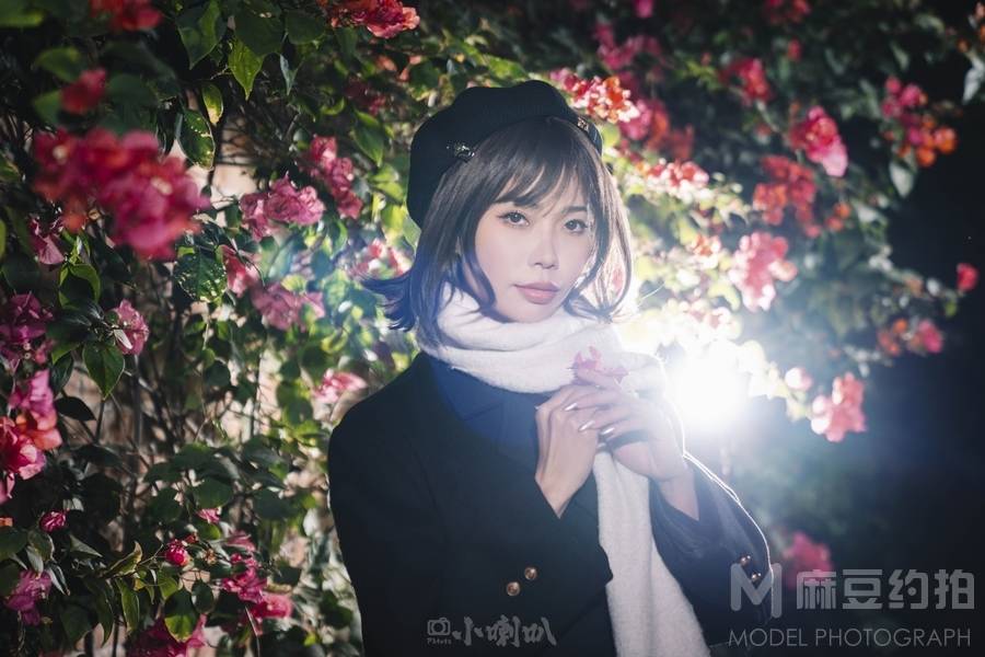 夜景模特