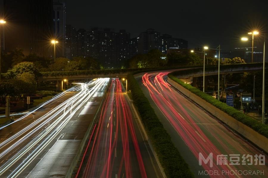 夜景模特