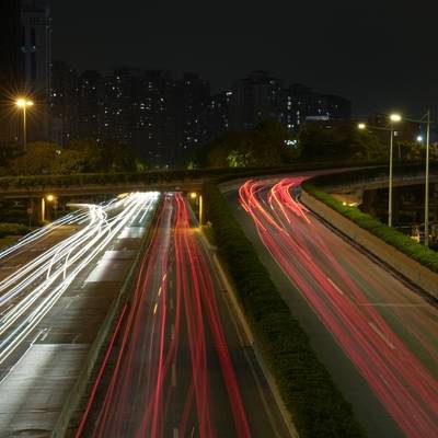 夜景模特