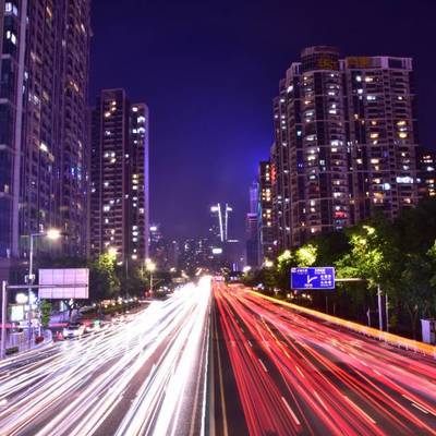 夜景模特