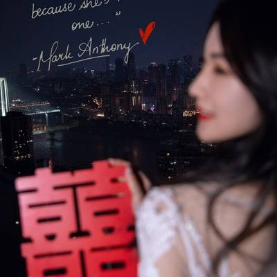 夜景模特