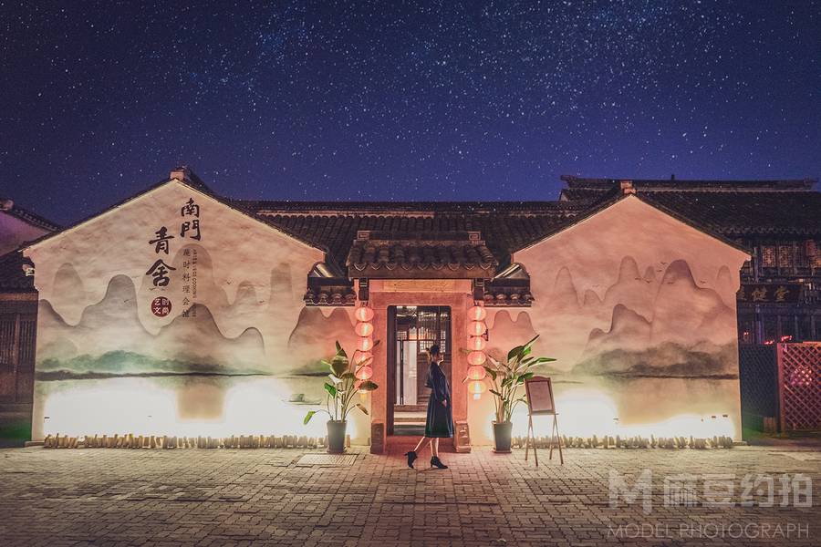 夜景模特