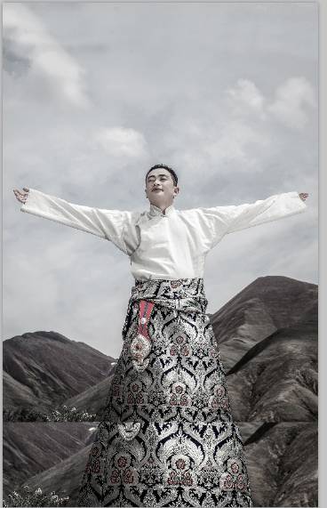 黑白模特