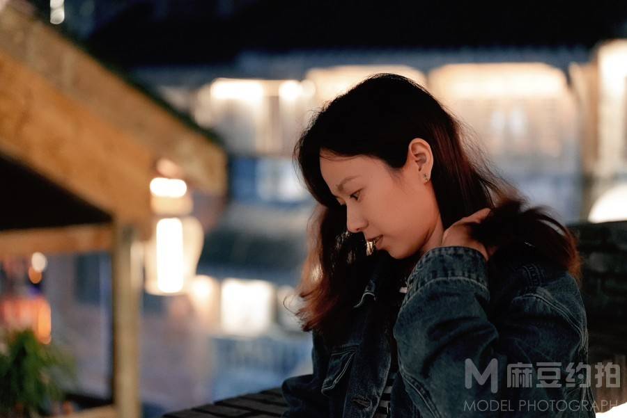夜景模特