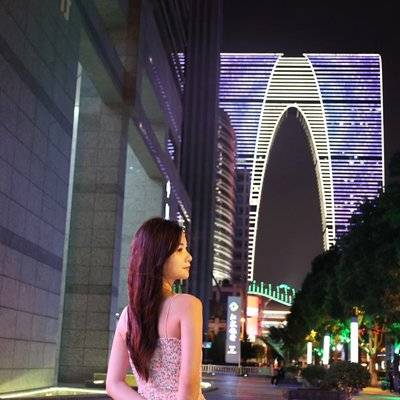 夜景模特