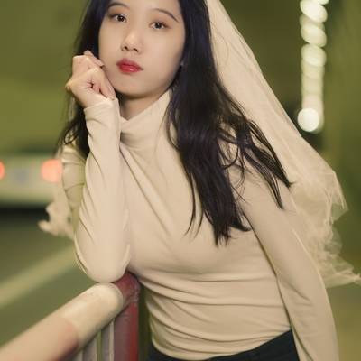 夜景模特
