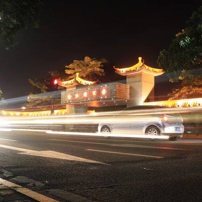 夜景模特
