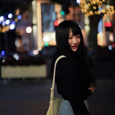 夜景模特