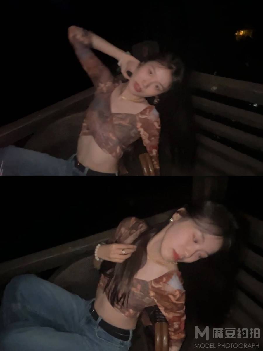 夜景模特