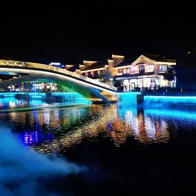 夜景模特