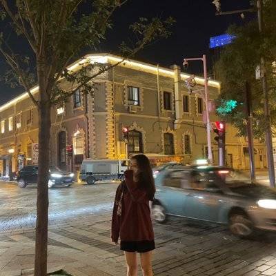 夜景模特