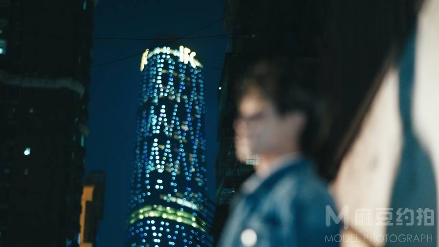 夜景模特