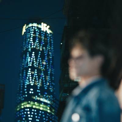 夜景模特