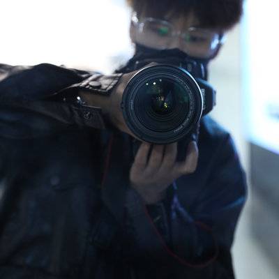 黑白模特