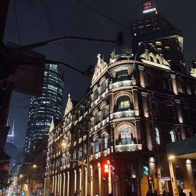 夜景模特