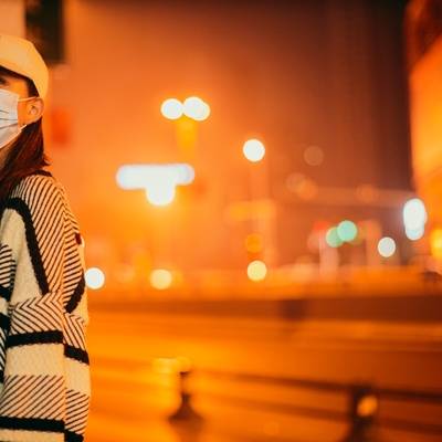 夜景模特