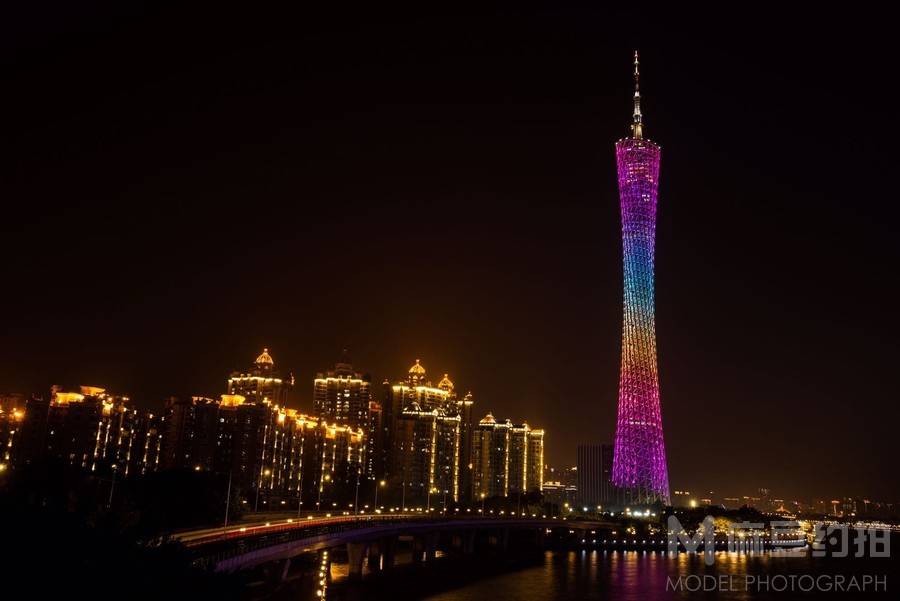 夜景模特