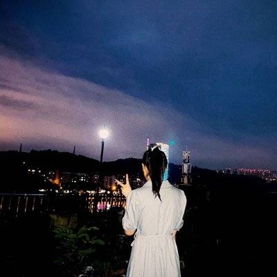 夜景模特